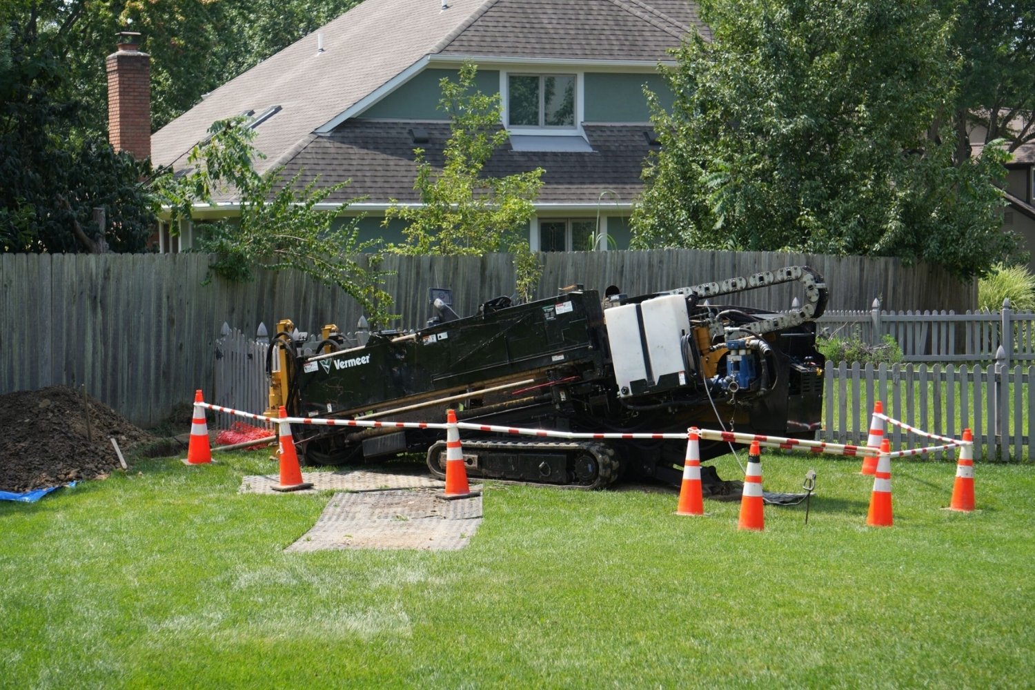 underground duct installation
